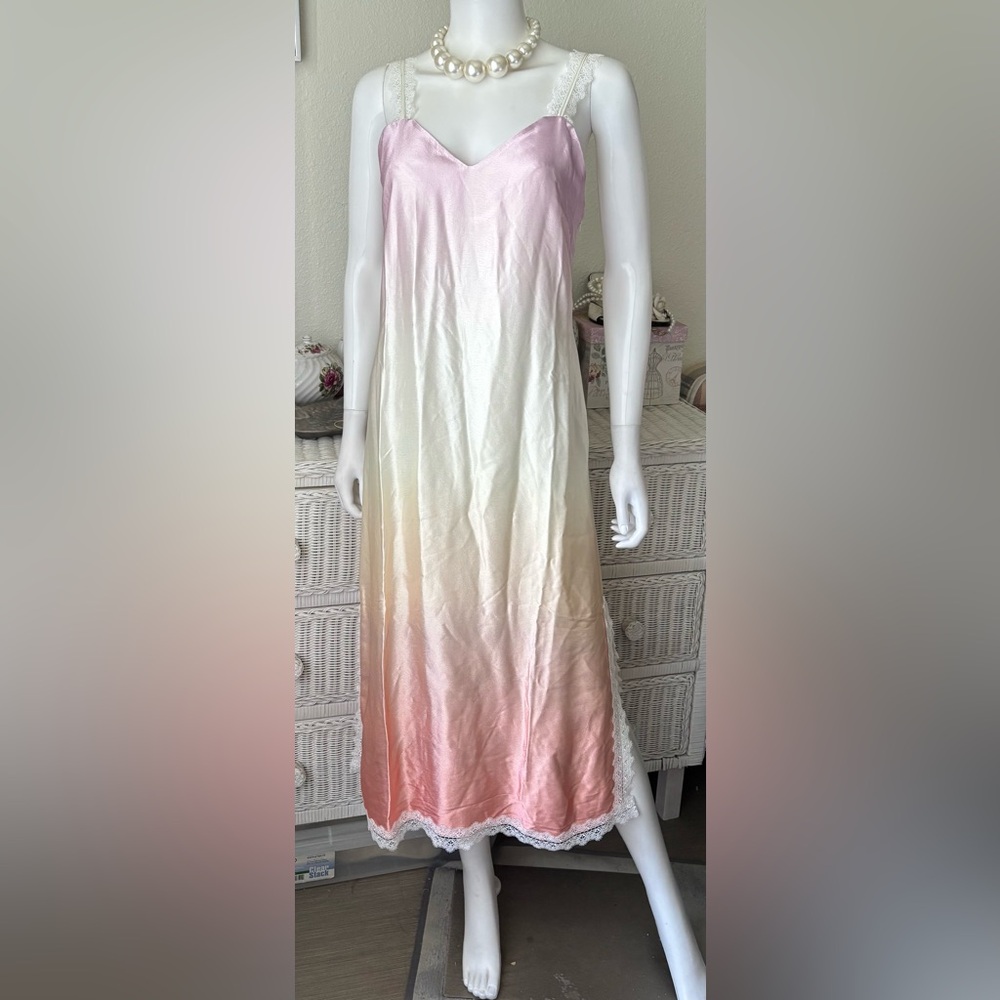 Ted Baker Laceill Dusty Pink Cami Slip Dress Lace Straps TB 2 = US Size 4 NWT